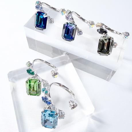 Square Candy/フォークリング 11号〜13号(✣シルバーカラー金具)