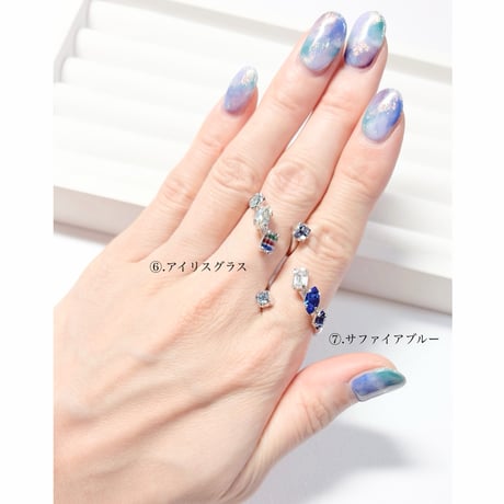 coffret/フォークリング 11号〜12号(✣シルバーカラー金具)