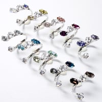 coffret gemstones/フォークリング 11号〜12号(✣シルバーカラー金具)