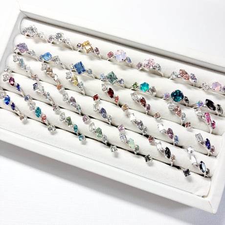 coffret/フォークリング 11号〜12号(✣シルバーカラー金具)
