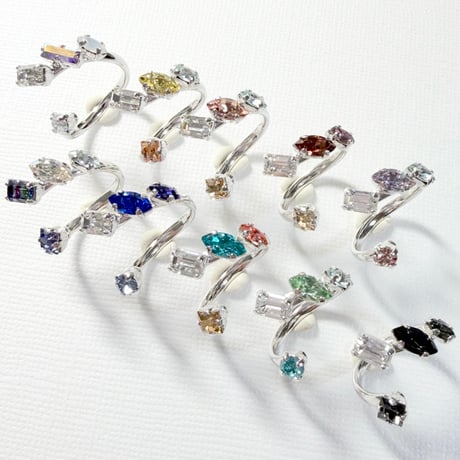 coffret/フォークリング 11号〜12号(✣シルバーカラー金具)
