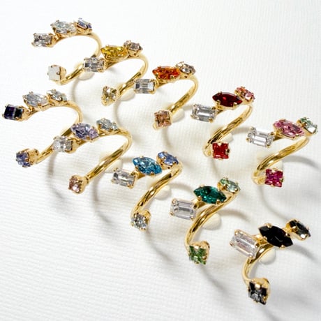 coffret/フォークリング 11号〜12号(✣ゴールドカラー金具)