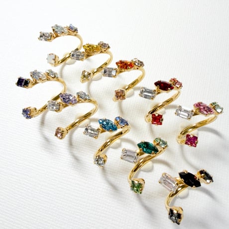 coffret/フォークリング 11号〜12号(✣ゴールドカラー金具)