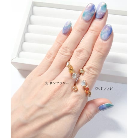 coffret/フォークリング 11号〜12号(✣ゴールドカラー金具)
