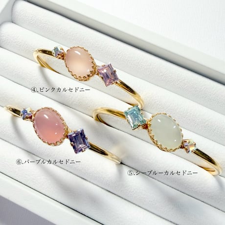 coffret gemstones/バングル(✣ゴールドカラー金具 約14cm)
