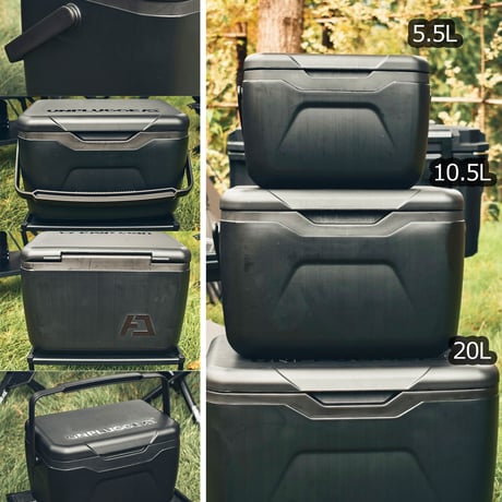 廃盤 新品 希少 クーラーボックス 5.5L 黒 小型 保冷剤付き