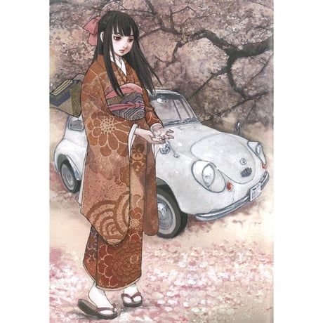 [SHIPPING AT OCT] 1:24 「旧車GIRLS」スバル360デラックス w/フィギュア