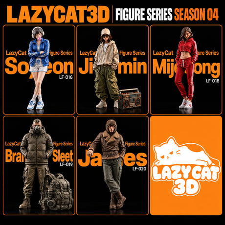 [SHIPPING AT DEC] LAZYCAT3D  FIGURE SERIES SEASON 4