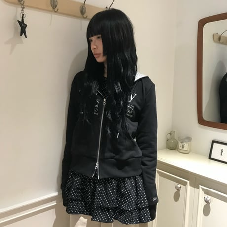 patch category logo doublezip hoodie