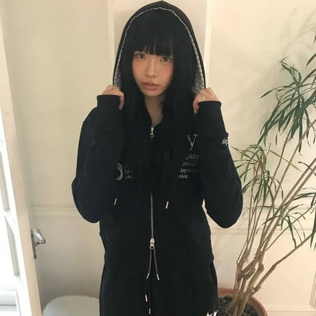 patch category logo doublezip hoodie
