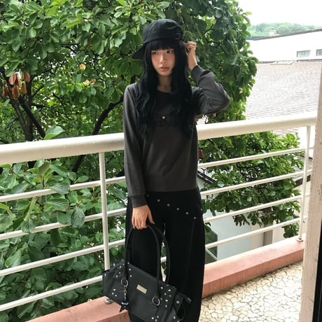 dds logo studs L/S tee