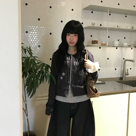 swift logo patch doublezip hoodie