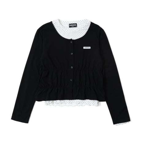 tag layered shirring tops