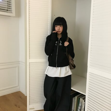 m,logo doublezip hoodie