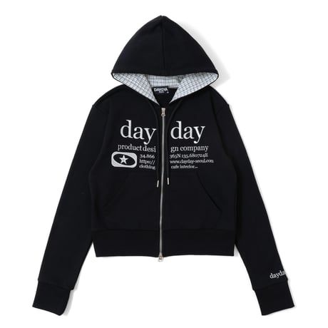 patch category logo doublezip hoodie