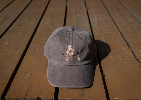 くま刺繍 キャップ