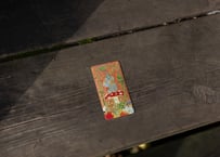 きのこ狩りくま 彫金ステッカー/彫金マグネット