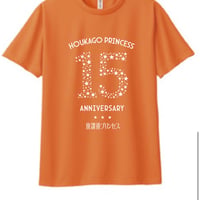 放課後プリンセス15周年ワンマン　全出演者共通　公式記念Tシャツ オレンジ　L