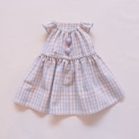 パステルコットンのドレス（Blue）