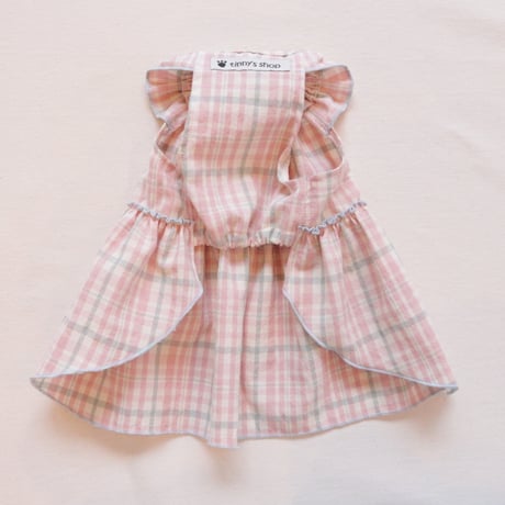 パステルコットンのドレス（Pink）