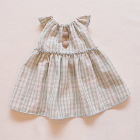 パステルコットンのドレス（Green）