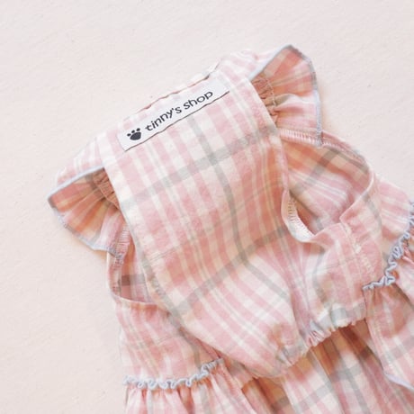 パステルコットンのドレス（Pink）