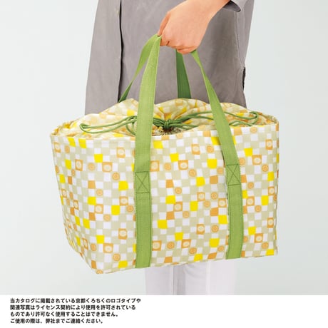 京都くろちく・保冷巾着しょっぴんぐばっぐ（れんこん市松）