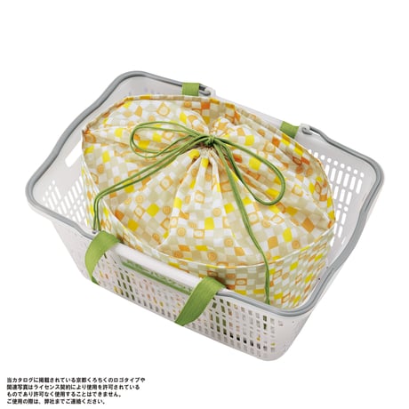 京都くろちく・保冷巾着しょっぴんぐばっぐ（れんこん市松）