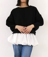 【torrazzo donna（トラッゾドンナ）】ダンボールニット×バルーンパーツトップス