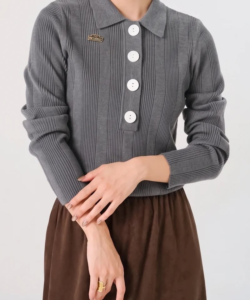 torrazzo donna（トラッゾドンナ）】ポロニットトップス | nulla online