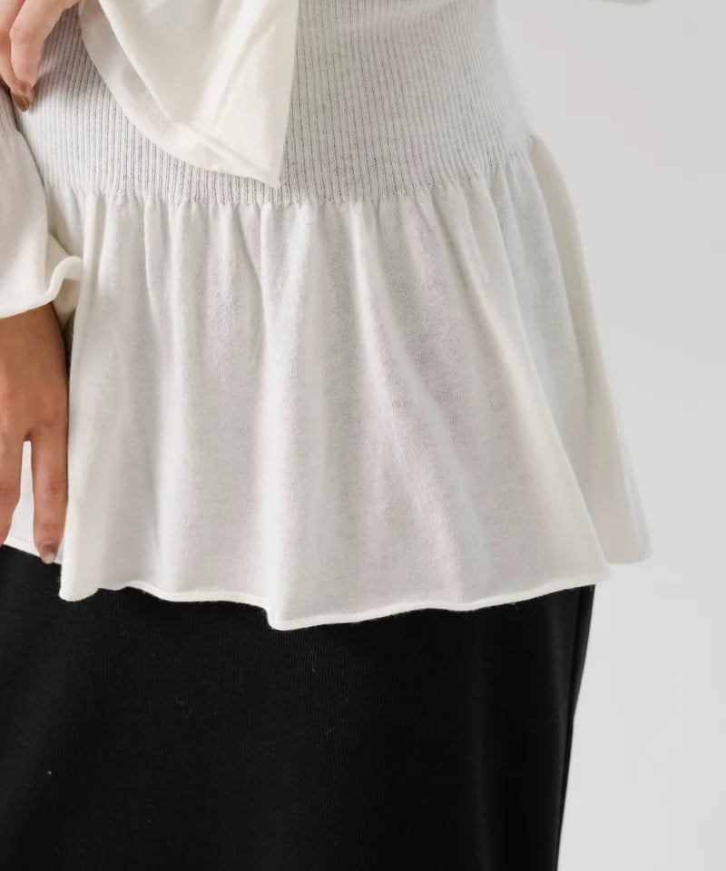 torrazzo donna（トラッゾドンナ）】フリルニットトップス | nulla online
