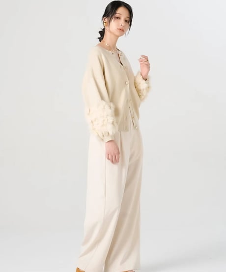 【torrazzo donna（トラッゾドンナ）】ラビットファーニットトップス