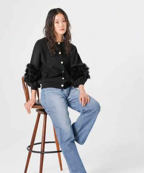 【torrazzo donna（トラッゾドンナ）】ラビットファーニットトップス