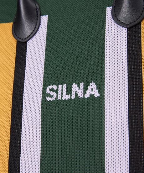【SILNA minacolo（シルナミナコロ）】ニット2wayカラーブロックトミニトート