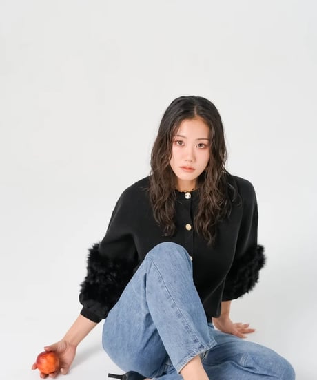 【torrazzo donna（トラッゾドンナ）】ラビットファーニットトップス