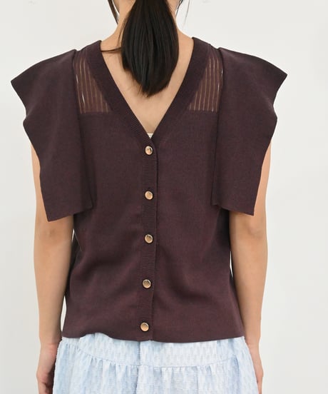 【torrazzo donna（トラッゾドンナ）】2wayサマーニットブラウス