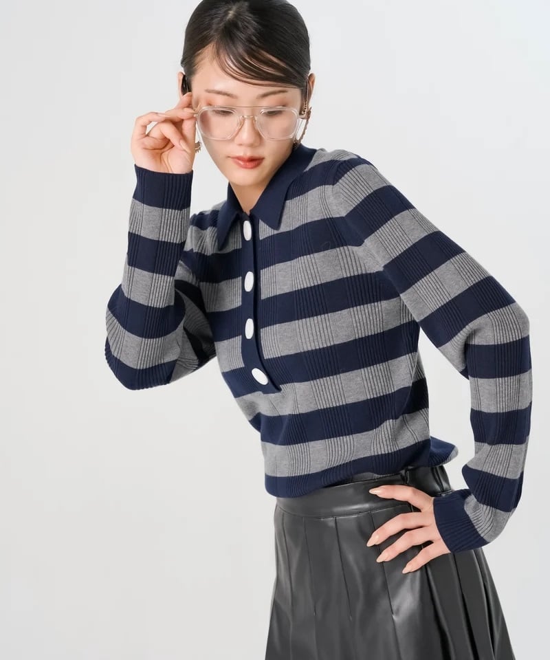torrazzo donna（トラッゾドンナ）】ポロニットトップス | nulla online