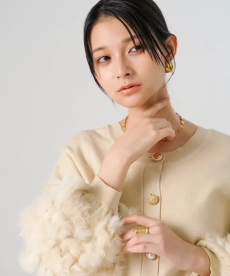 【torrazzo donna（トラッゾドンナ）】ラビットファーニットトップス