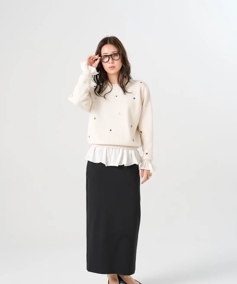 torrazzo donna（トラッゾドンナ）】フリルニットトップス | nulla online