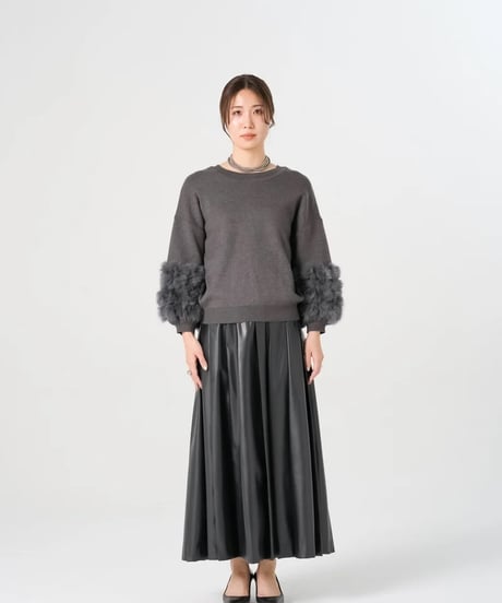 【torrazzo donna（トラッゾドンナ）】ラビットファーニットトップス