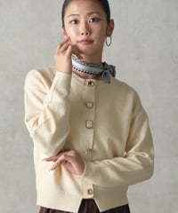 【torrazzo donna（トラッゾドンナ）】フェルテッドビジューカーディガン