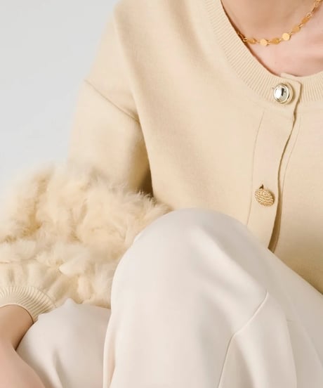 【torrazzo donna（トラッゾドンナ）】ラビットファーニットトップス