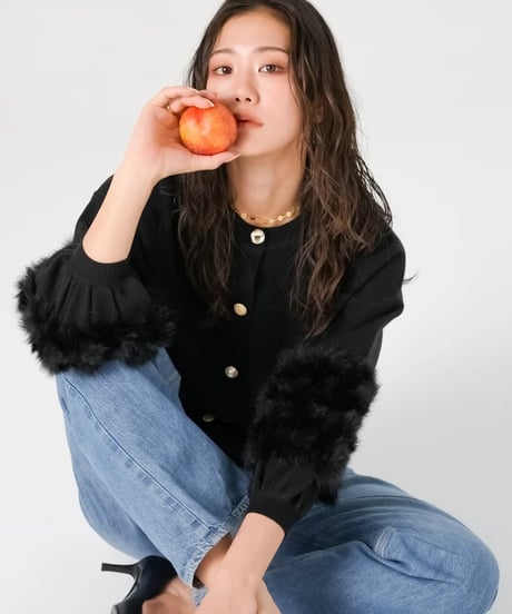 【torrazzo donna（トラッゾドンナ）】ラビットファーニットトップス