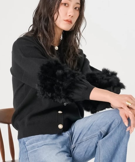 【torrazzo donna（トラッゾドンナ）】ラビットファーニットトップス