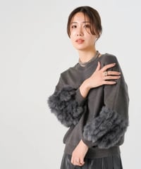 【torrazzo donna（トラッゾドンナ）】ラビットファーニットトップス