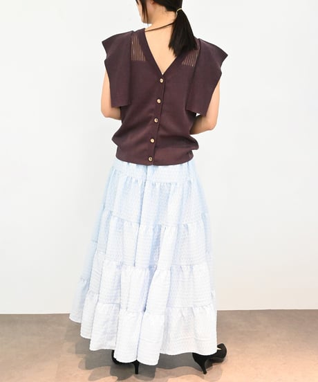 【torrazzo donna（トラッゾドンナ）】2wayサマーニットブラウス