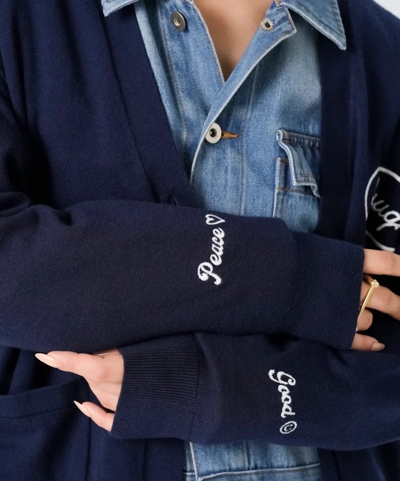 torrazzo donna（トラッゾドンナ）】エンブロイダリーカーディガン