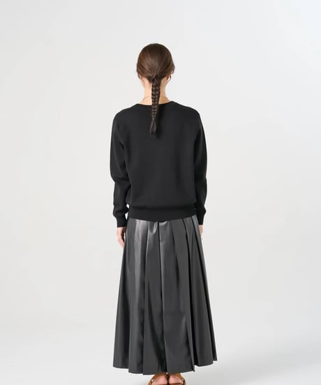 【torrazzo donna（トラッゾドンナ）】エコレザープリーツスカート