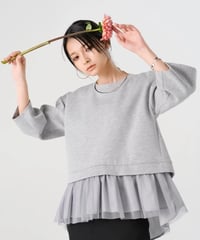 【torrazzo donna（トラッゾドンナ）】ドッキングドライスウェットトップス