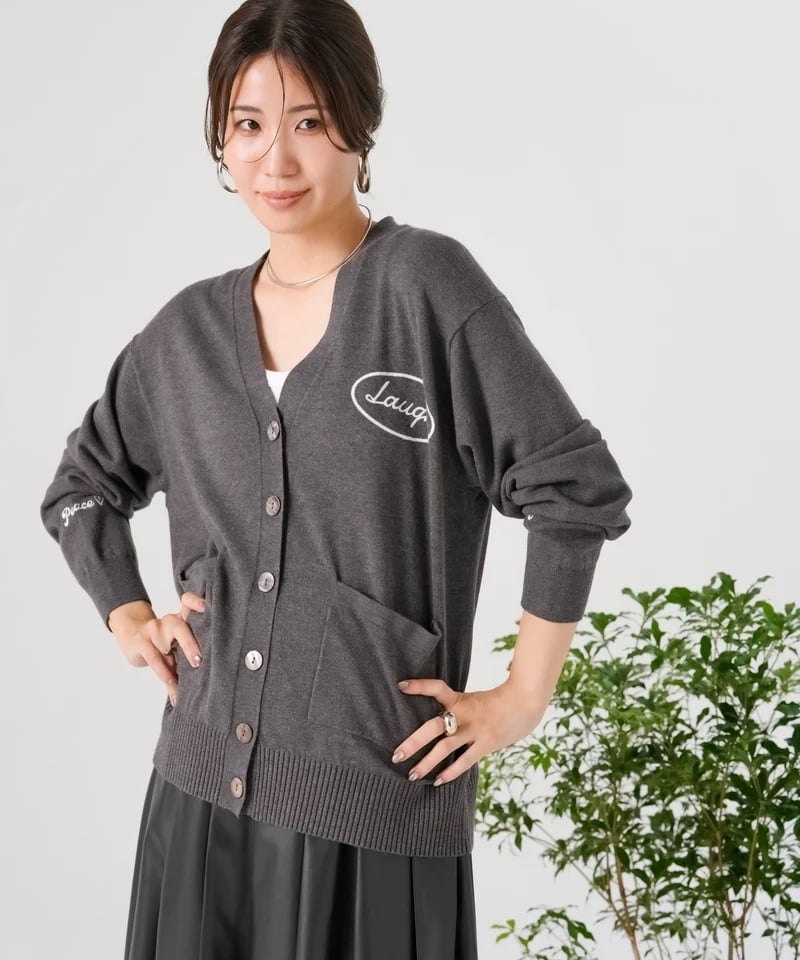 torrazzo donna（トラッゾドンナ）】エンブロイダリーカーディガン